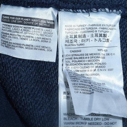 Mens UK Size M Levi's Blue Pullover Hoodie
