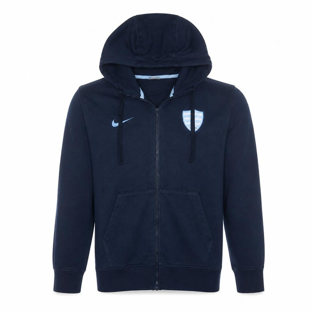 Mens UK Size S Nike Blue Full Zip Hoodie