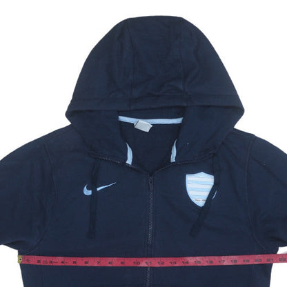 Mens UK Size S Nike Blue Full Zip Hoodie