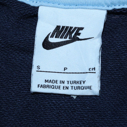 Mens UK Size S Nike Blue Full Zip Hoodie