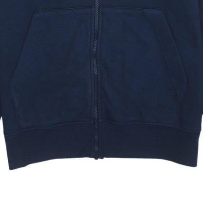 Mens UK Size S Nike Blue Full Zip Hoodie