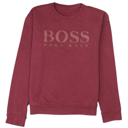 Mens UK Size L HUGO BOSS Red Pullover Sweatshirt