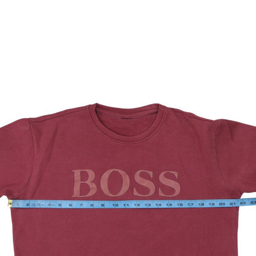 Mens UK Size L HUGO BOSS Red Pullover Sweatshirt