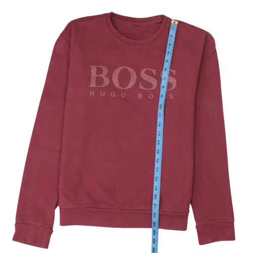 Mens UK Size L HUGO BOSS Red Pullover Sweatshirt