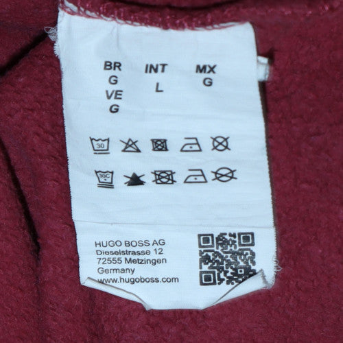 Mens UK Size L HUGO BOSS Red Pullover Sweatshirt