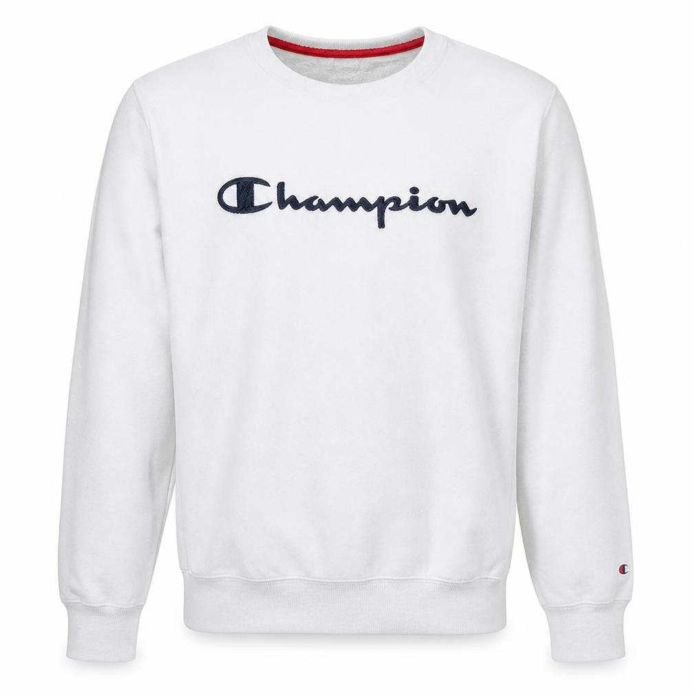 Mens UK Size M Champion White Pullover Sweatshirt