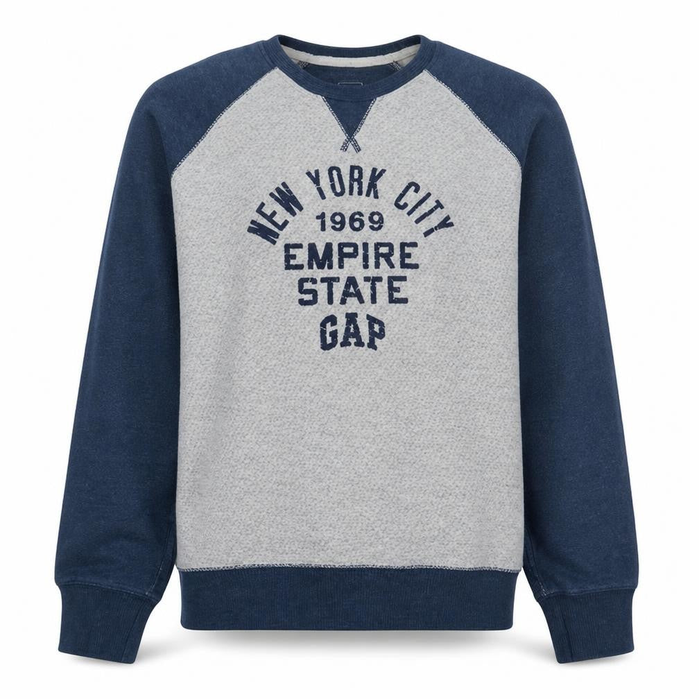 Mens UK Size XL Gap Blue Pullover Sweatshirt