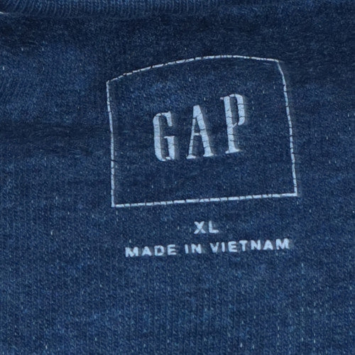Mens UK Size XL Gap Blue Pullover Sweatshirt