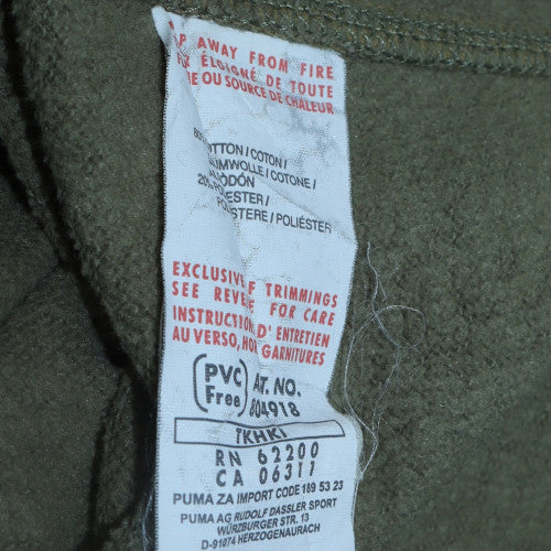 Mens UK Size XL PUMA Green Henley Hoodie