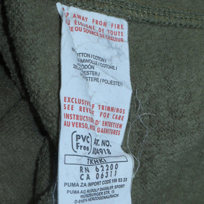 Mens UK Size XL PUMA Green Henley Hoodie