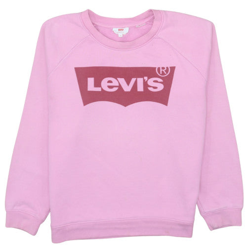 Womens UK Size XS Levi's Pink Pullover Sweatshirt