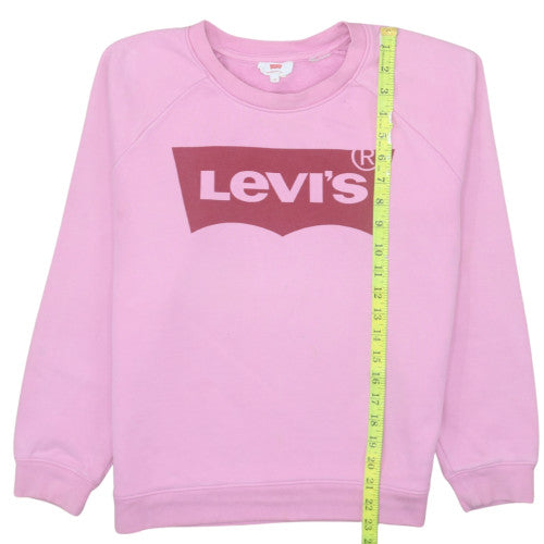 Womens UK Size XS Levi's Pink Pullover Sweatshirt