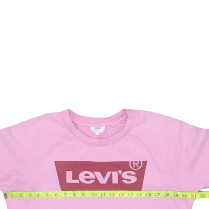 Womens UK Size XS Levi's Pink Pullover Sweatshirt