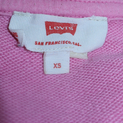 Womens UK Size XS Levi's Pink Pullover Sweatshirt