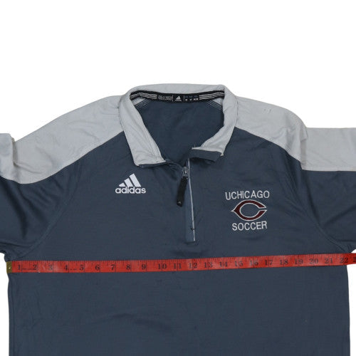 Mens UK Size M adidas Blue Pullover Sweatshirt