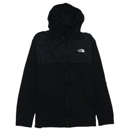 Mens UK Size M The North Face Black Full Zip Hoodie