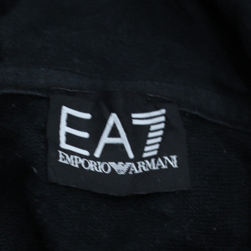 Mens UK Size L Emporio Armani Black Pullover Hoodie