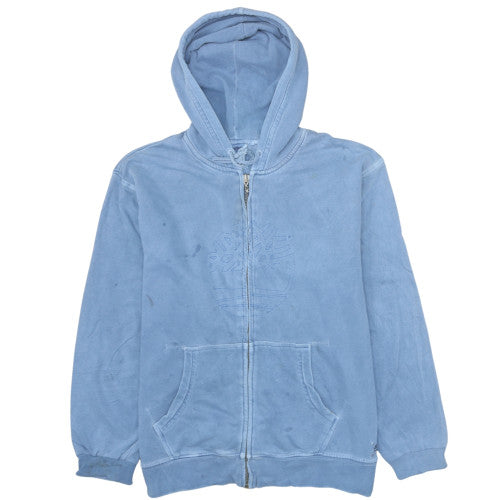 Mens UK Size L Timberland Blue Full Zip Hoodie