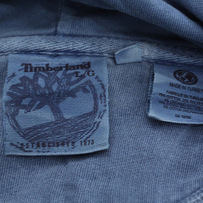 Mens UK Size L Timberland Blue Full Zip Hoodie