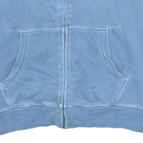 Mens UK Size L Timberland Blue Full Zip Hoodie