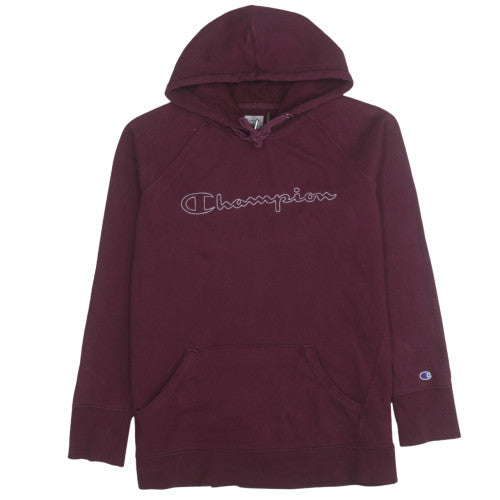 Mens UK Size L Champion Red Pullover Hoodie