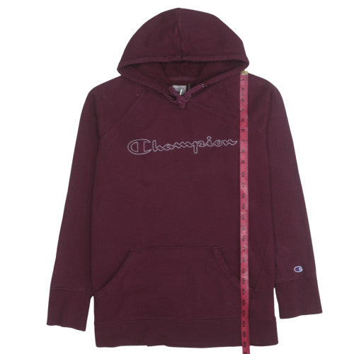 Mens UK Size L Champion Red Pullover Hoodie