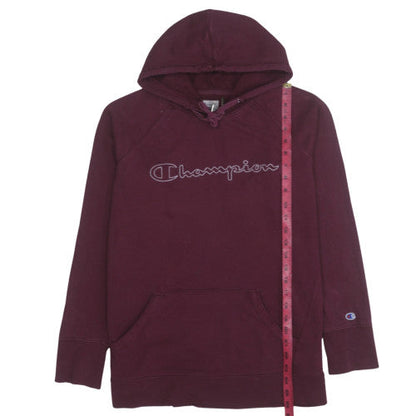 Mens UK Size L Champion Red Pullover Hoodie