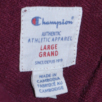 Mens UK Size L Champion Red Pullover Hoodie