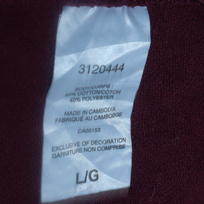 Mens UK Size L Champion Red Pullover Hoodie