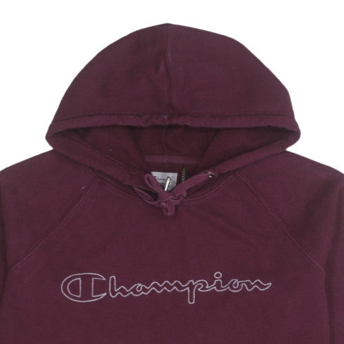 Mens UK Size L Champion Red Pullover Hoodie