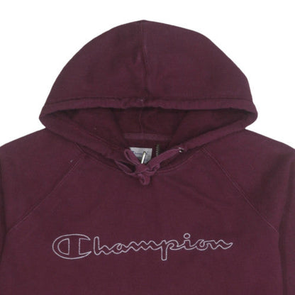 Mens UK Size L Champion Red Pullover Hoodie
