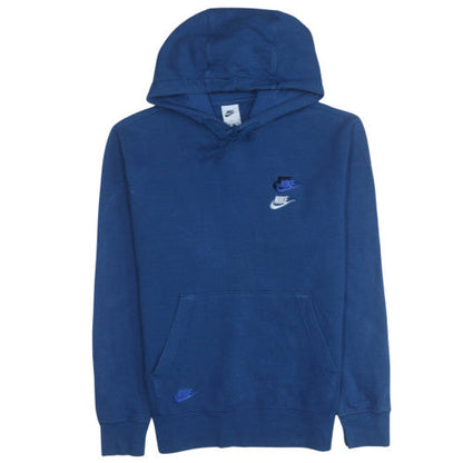 Mens UK Size S Nike Blue Pullover Hoodie