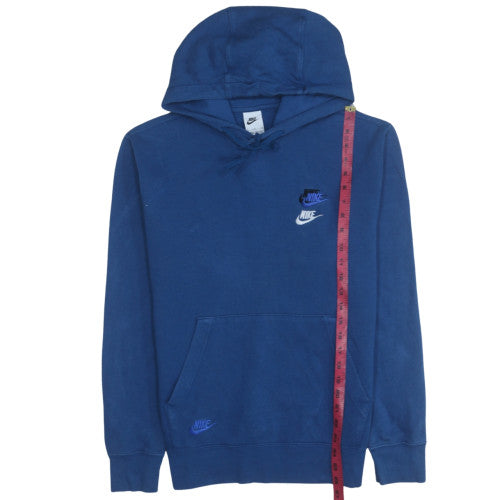 Mens UK Size S Nike Blue Pullover Hoodie