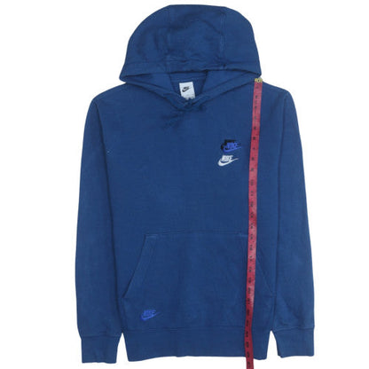 Mens UK Size S Nike Blue Pullover Hoodie