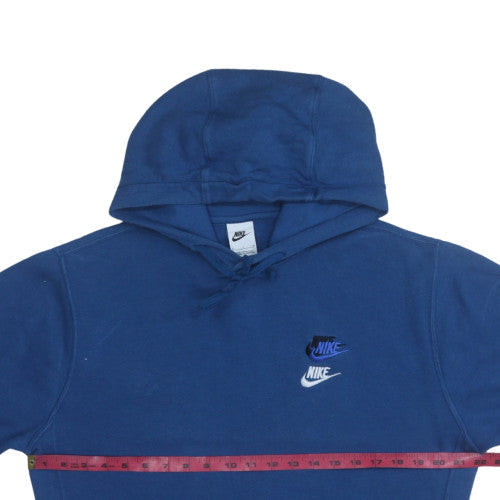 Mens UK Size S Nike Blue Pullover Hoodie