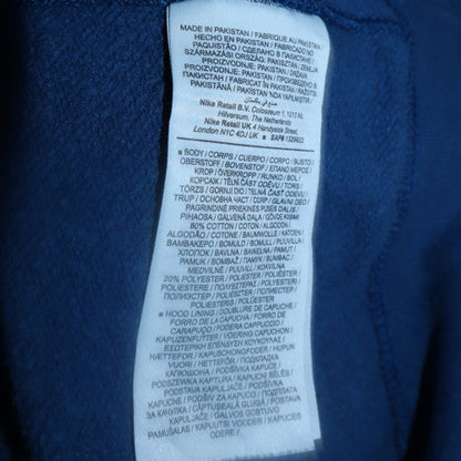 Mens UK Size S Nike Blue Pullover Hoodie