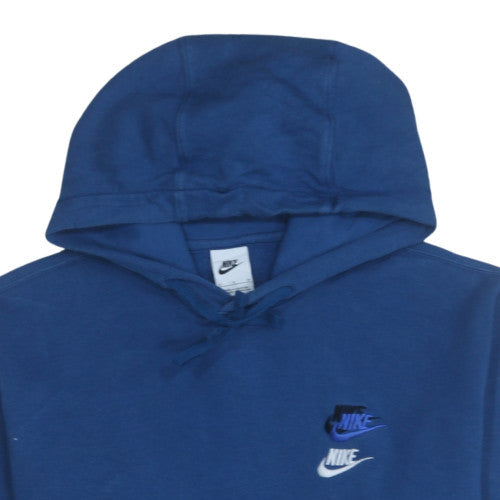 Mens UK Size S Nike Blue Pullover Hoodie