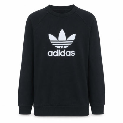Mens UK Size M adidas Black Pullover Sweatshirt