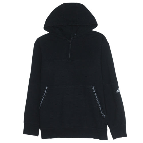 Mens UK Size L adidas Black Pullover Hoodie