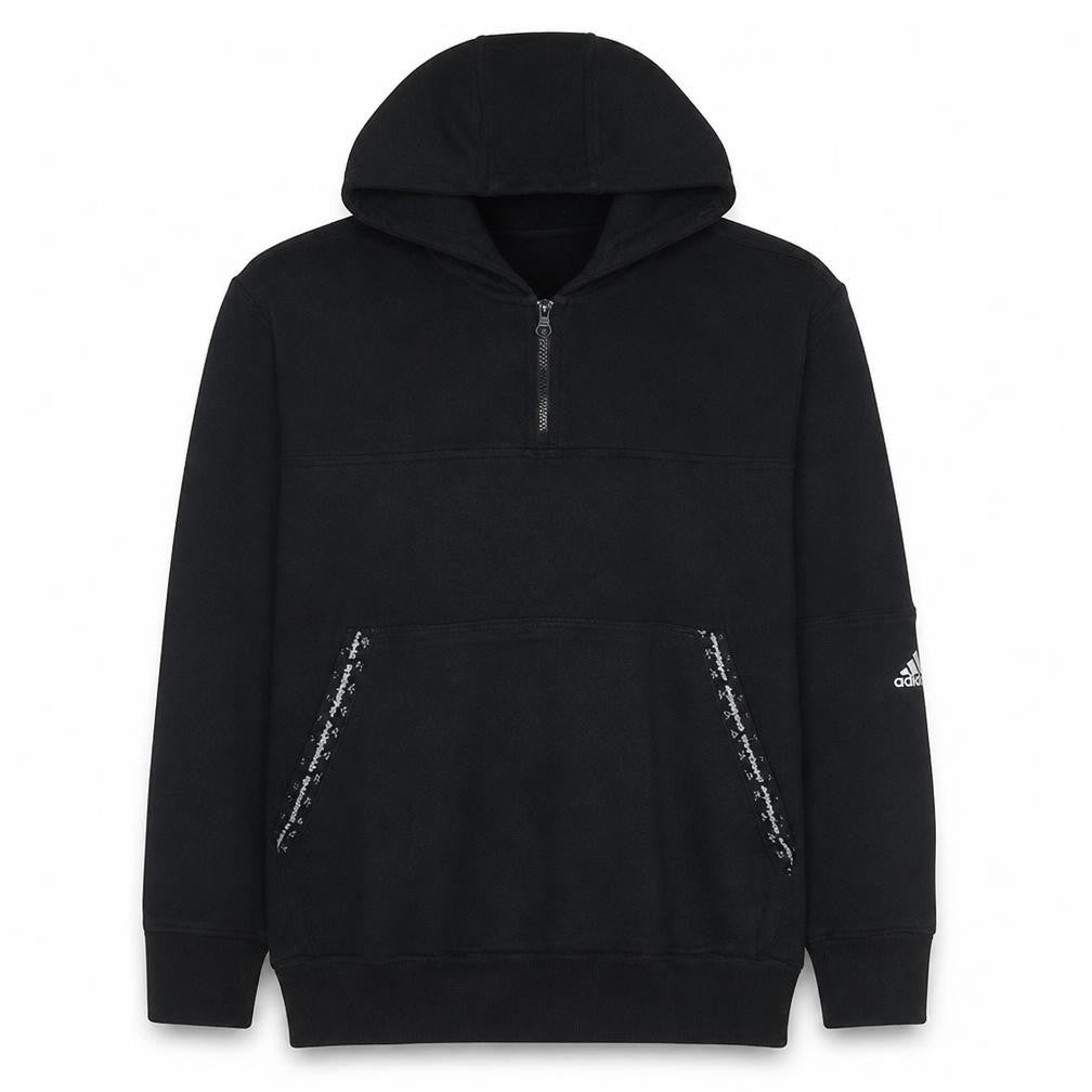 Mens UK Size L adidas Black Pullover Hoodie