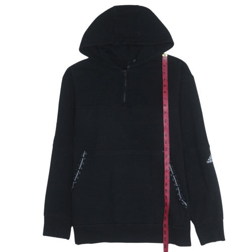 Mens UK Size L adidas Black Pullover Hoodie