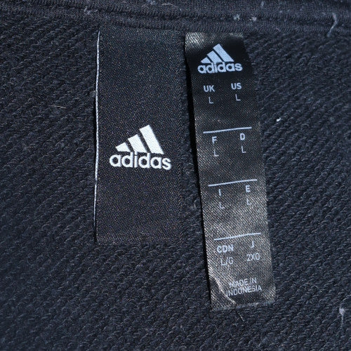 Mens UK Size L adidas Black Pullover Hoodie
