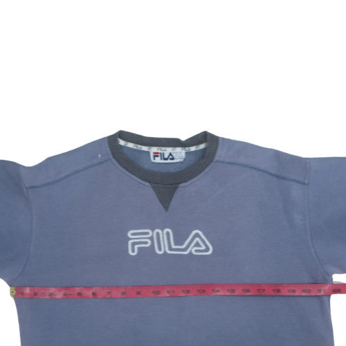 Mens UK Size L FILA Blue Pullover Sweatshirt