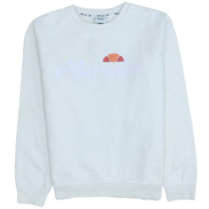 Womens UK Size 12 ellesse White Pullover Sweatshirt