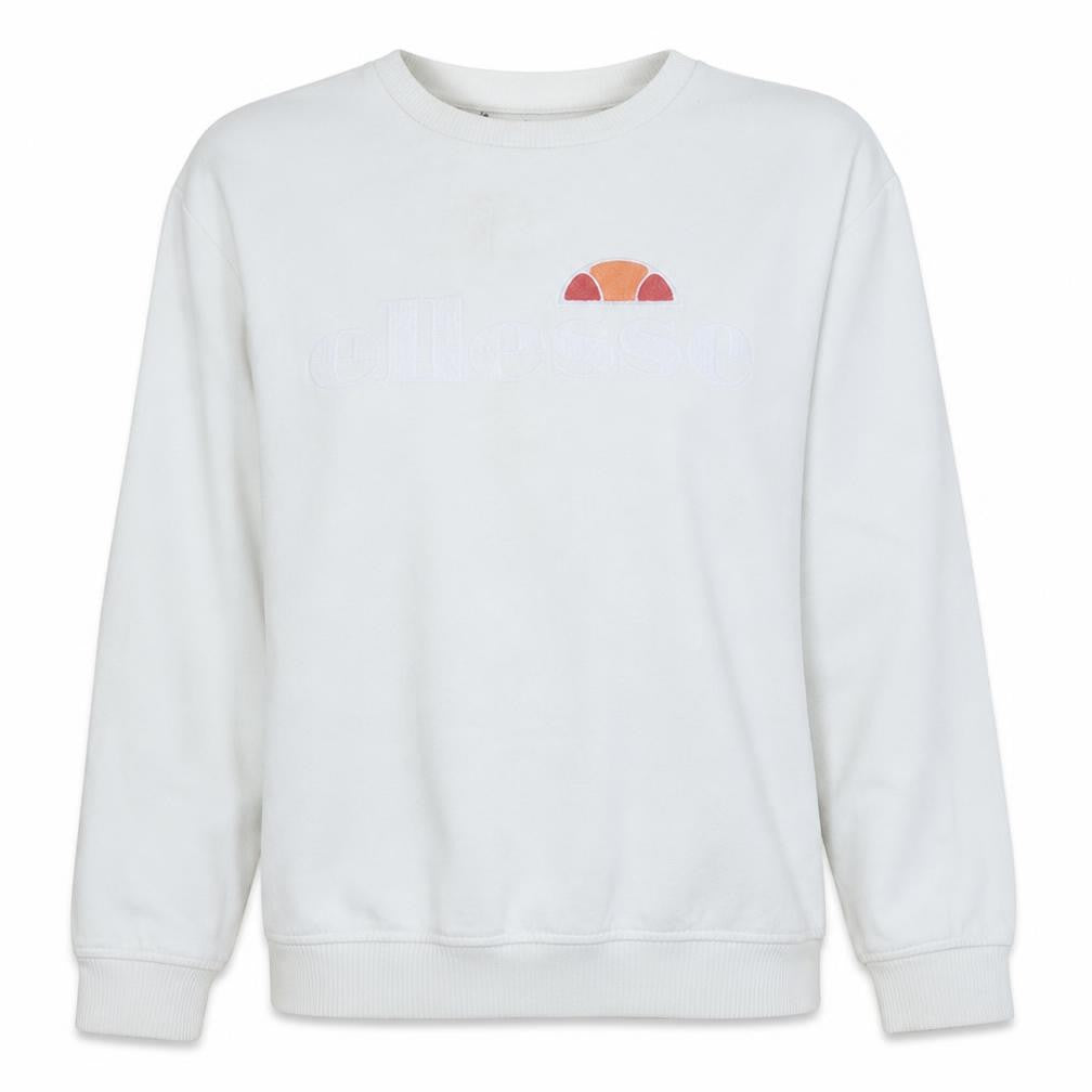 Womens UK Size 12 ellesse White Pullover Sweatshirt