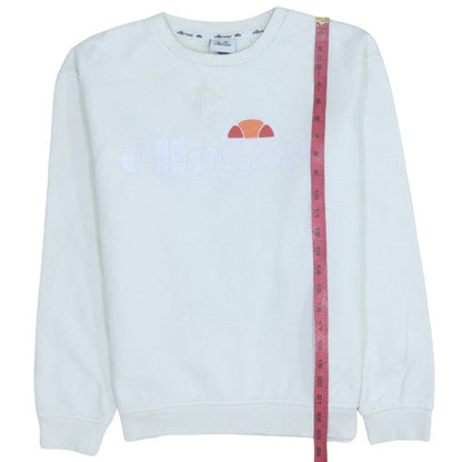 Womens UK Size 12 ellesse White Pullover Sweatshirt