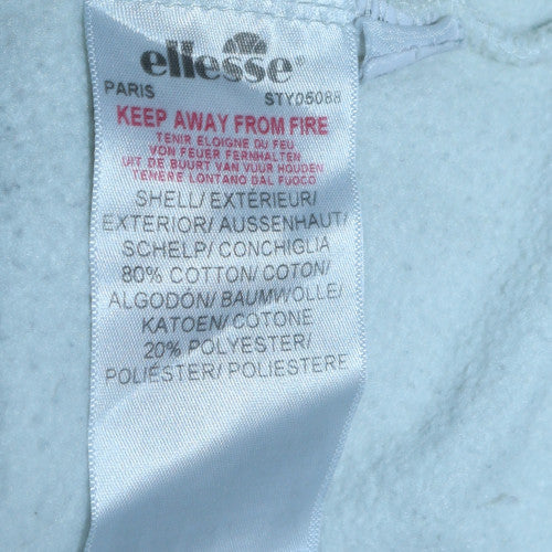 Womens UK Size 12 ellesse White Pullover Sweatshirt