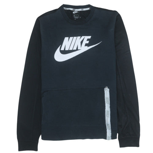 Mens UK Size M Nike Black Pullover Sweatshirt