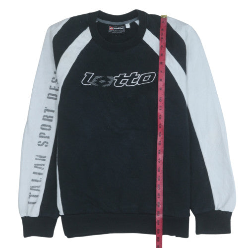 Mens UK Size L Lotto Black Pullover Sweatshirt