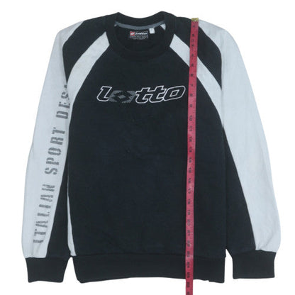 Mens UK Size L Lotto Black Pullover Sweatshirt
